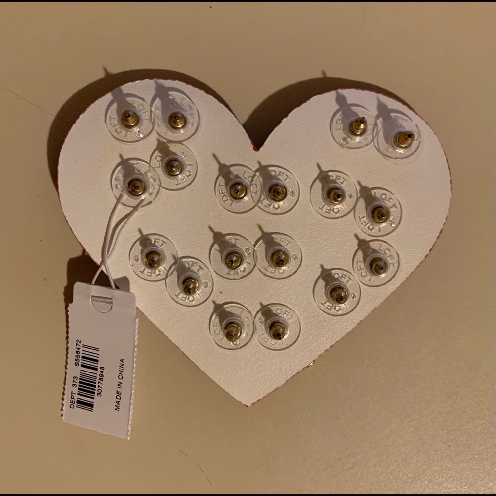 Set of nine arranged earrings - Picture 2 of 2